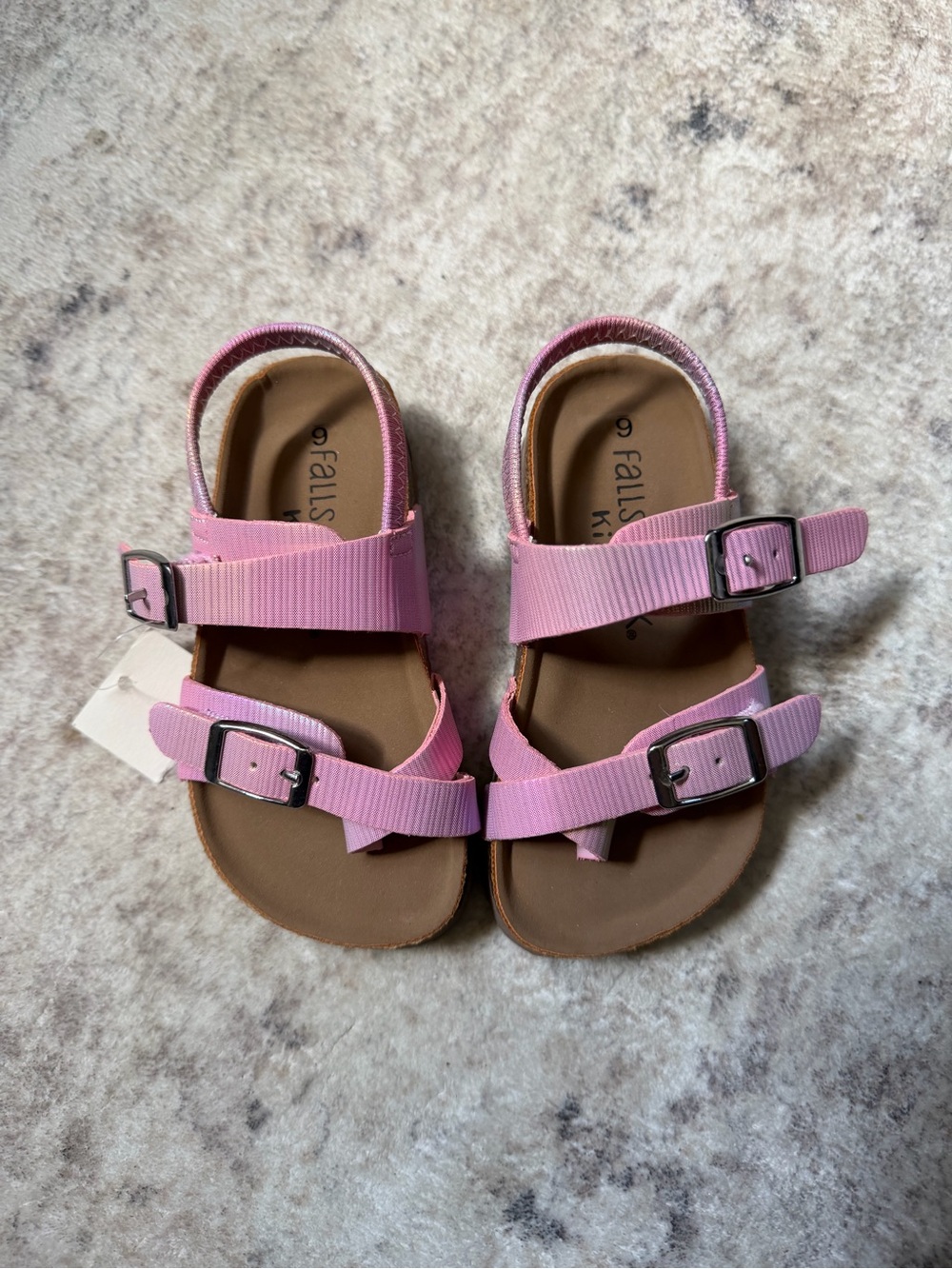 Bubble Gum Pink Double-Buckle Kids Sandals